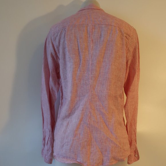 Frank & Eileen Red Striped Button Down Shirt - Picture 6 of 9